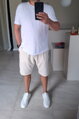 Pánske bermudy BEIGE