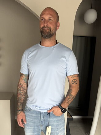 Pánske tričko DEN azzurro