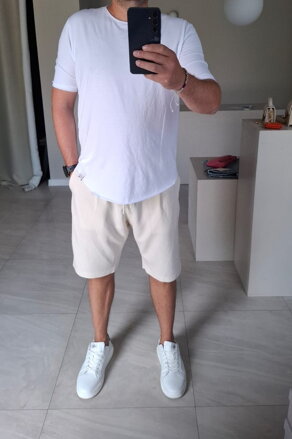 Pánske bermudy BEIGE
