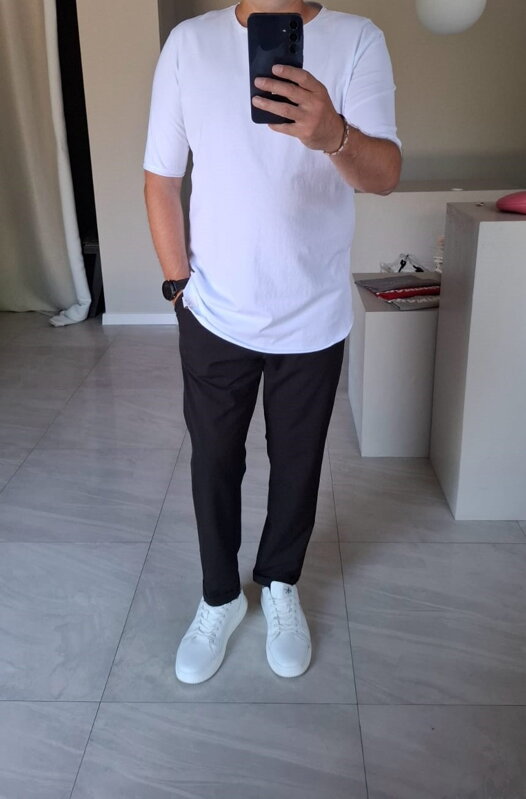 Tričko WHITE prešité Tričko WHITE prešité