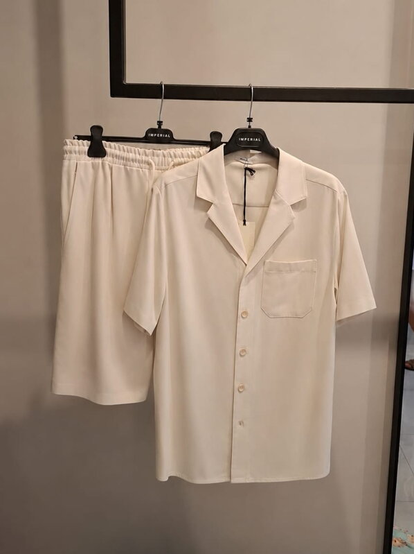 Pánsky letný komplet BEIGE